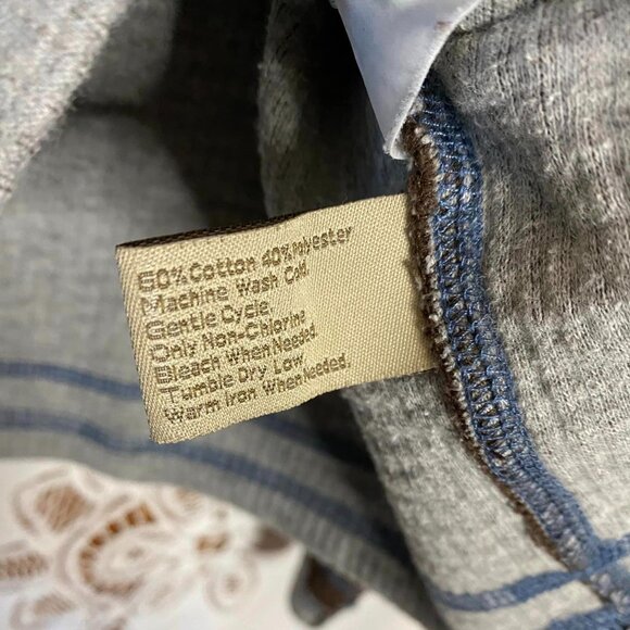 Men's XL Paradise Collection Brown and Gray Quarter Zip Pull Over - Picture 4 of 6